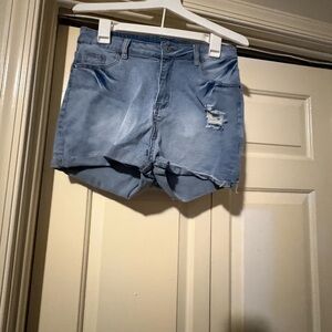 Denim jeans shorts